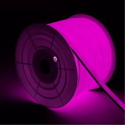 20m Kit Pink Dimmable 220V AC Semicircular LED Neon Strip 120LED/m IP67 Cut At Every 100cm -LumiCraft Sales Store E33294 04