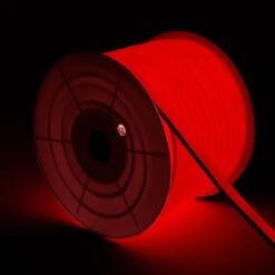 5m Kit Red Dimmable 220V AC Semicircular LED Neon Strip 120LED/m IP67 Cut At Every 100cm -LumiCraft Sales Store E33340 04