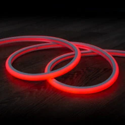 20m Kit Red Dimmable 220V AC Semicircular LED Neon Strip 120LED/m IP67 Cut At Every 100cm