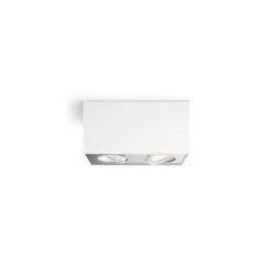 Philips Box Warmglow Two Spotlight 9W LED Ceiling Light - White