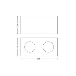 Philips Box Warmglow Two Spotlight 9W LED Ceiling Light - White -LumiCraft Sales Store E3520 005