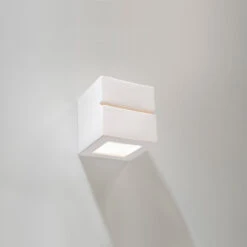 Sollux Leo Line Up & Down Wall Light - White