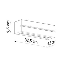 Sollux Vega Line Up & Down Wall Light - White -LumiCraft Sales Store E3595 007