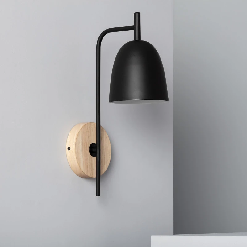 Edit Fresne Wall Light - Black & Wood