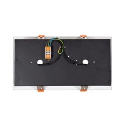 Rectangular Double Adjustable Downlight Kardan Cutout 325x165mm With Two 30W Warm White AR111 LED Bulb - Black & White -LumiCraft Sales Store E36440 07