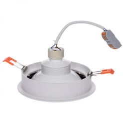 Round 24º Downlight Cutout 120mm With 12W Warm White AR111 LED Bulb - White -LumiCraft Sales Store E36459 02