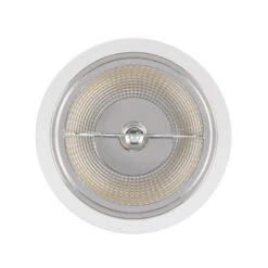 Flush Ceiling Light With AR111 15W Cool White LED Bulb - White -LumiCraft Sales Store E36480 02