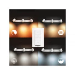 Philips Hue Adore Ambiance Adjustable 3 Light Wall Spotlight - White -LumiCraft Sales Store E3784 003