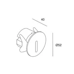 LEDS-C4 LED Bat Round Wall Light - White -LumiCraft Sales Store E3809 003