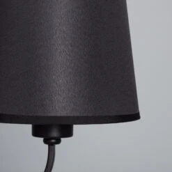 Edit Kuombi Metal Wall Light With Fabric Shade - Black -LumiCraft Sales Store E3813 006