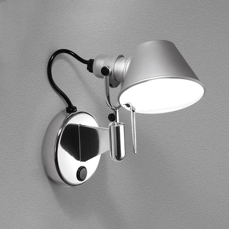 Artemide Micro Faretto Wall Light With Switch - Silver 3 Artemide Micro Faretto Wall Light With Switch - Silver