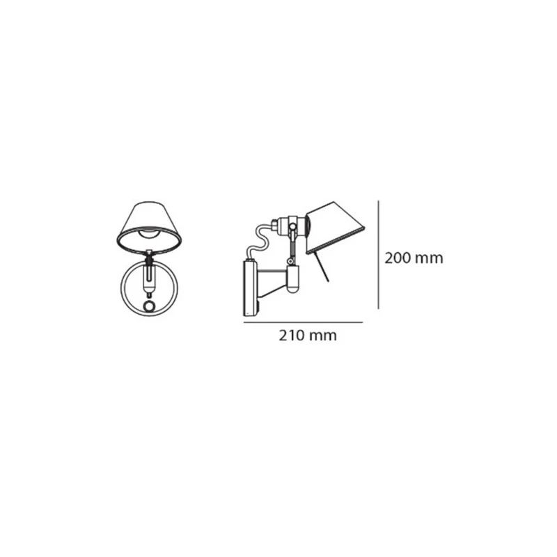 Artemide Micro Faretto Wall Light With Switch - Silver 4 Artemide Micro Faretto Wall Light With Switch - Silver - Image 2