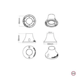 Creative-Cables Fermaluce Vintage LED Surface Light - Copper -LumiCraft Sales Store E3869 005