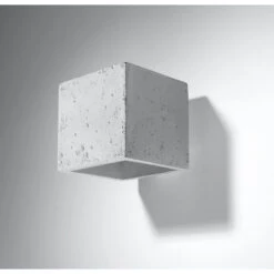 Sollux Quad Concrete Up & Down Wall Light - Grey