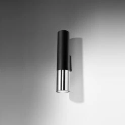 Sollux Loopez Metal Up & Down Wall Light - Chrome