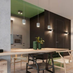 Sollux Orbis 1 Spotlight Aluminium Up & Down Wall Light - Grey -LumiCraft Sales Store E3907 003