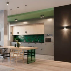 Sollux Orbis 1 Spotlight Aluminium Up & Down Wall Light - Grey -LumiCraft Sales Store E3907 005