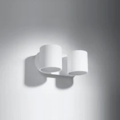 Sollux Orbis Twin Up & Down Wall Light - White