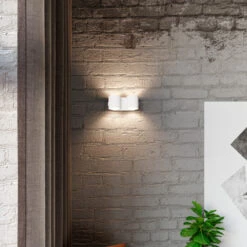 Sollux Orbis Twin Up & Down Wall Light - White -LumiCraft Sales Store E3909 004