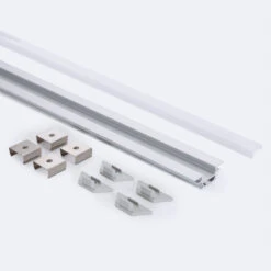 2m Recessed Aluminium Profile For LED Strips Up To 11mm