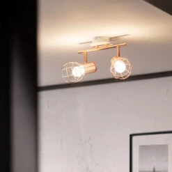 Edit Lada 2 Light Adjustable Ceiling Spotlight Bar - Rose Gold -LumiCraft Sales Store E3918 003