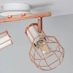 Edit Lada 2 Light Adjustable Ceiling Spotlight Bar - Rose Gold -LumiCraft Sales Store E3918 005