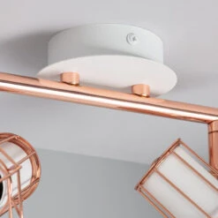 Edit Lada 2 Light Adjustable Ceiling Spotlight Bar - Rose Gold -LumiCraft Sales Store E3918 006