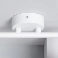 Edit Ates 2 Light Adjustable Ceiling Spotlight Bar - White -LumiCraft Sales Store E3920 006