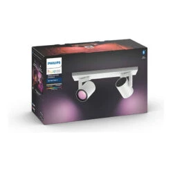 Philips Hue 2x6W Colour Changing Argenta 2 Light Spotlight - White -LumiCraft Sales Store E3953 002