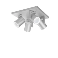 Philips Hue 24W White Colour Argenta 4x6W LED Ceiling Spotlight - Aluminium