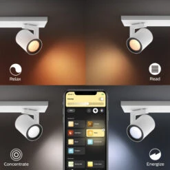 Philips Hue 24W White Colour Argenta 4x6W LED Ceiling Spotlight - Aluminium -LumiCraft Sales Store E3958 004