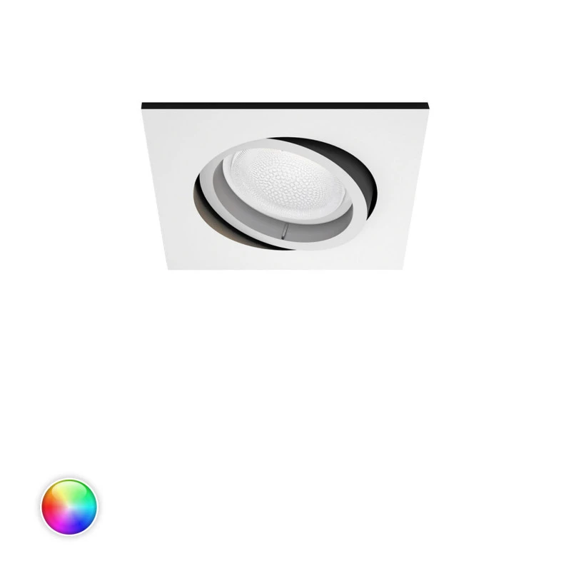 Square 6W White Colour LED Downlight Centura PHILIPS Hue 3 Square 6W White Colour LED Downlight Centura PHILIPS Hue