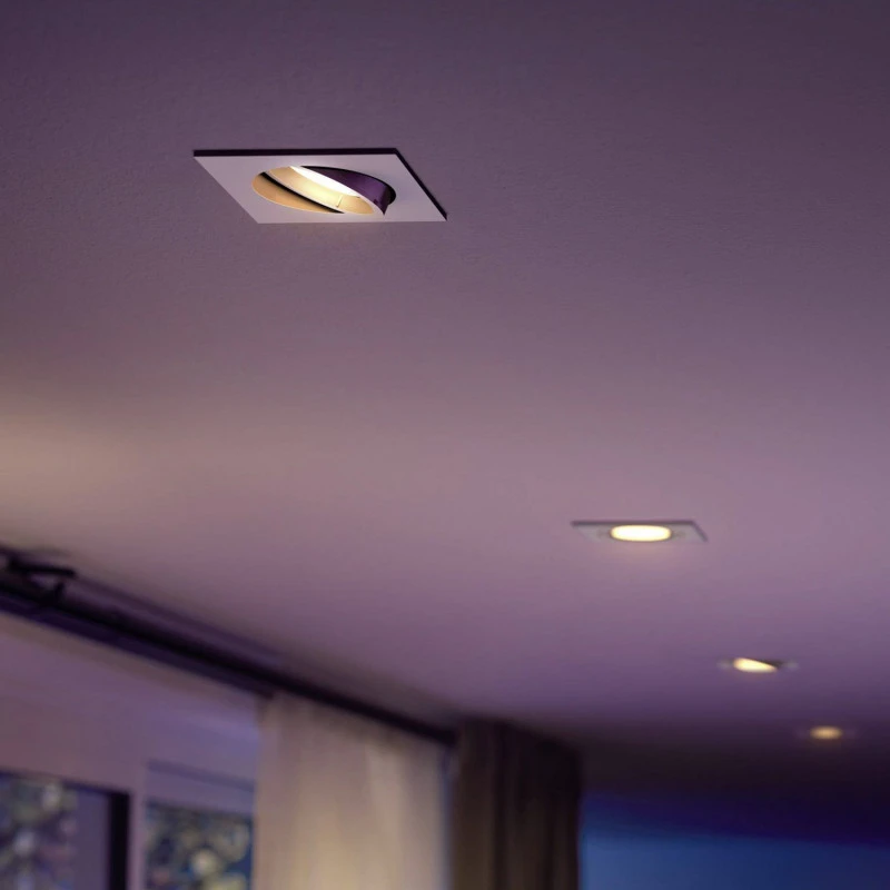 Square 6W White Colour LED Downlight Centura PHILIPS Hue 4 Square 6W White Colour LED Downlight Centura PHILIPS Hue - Image 2