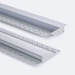 2m Recessed Plasterboard Aluminium Profile For 12mm Wide LED Strip -LumiCraft Sales Store E40433 02