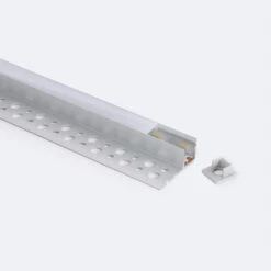 2m Recessed Plasterboard Aluminium Profile For 8mm Wide LED Strip