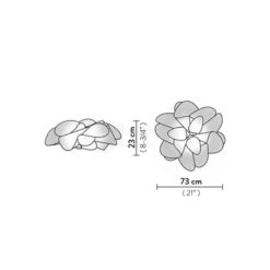 Slamp La Belle Etoile Surface Ceiling Or Wall Light - White -LumiCraft Sales Store E4104 003