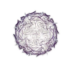 Slamp Veli Large Ceiling Or Wall Flush Light - Violet