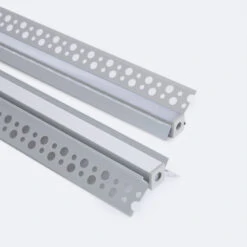 2m Recessed Plasterboard Corner Aluminium Profile For 9mm Wide LED Strip -LumiCraft Sales Store E41385 04