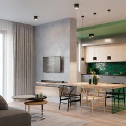 Sollux Orbis Single Spotlight Aluminium Ceiling Light - Black -LumiCraft Sales Store E4409 005