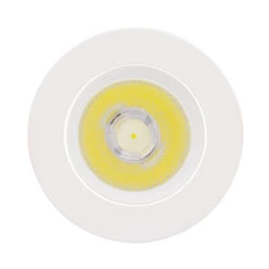 Round 15W Daylight COB LED Adjustable Downlight Cutout 113mm - White -LumiCraft Sales Store E4650 003