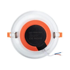 Round 16W Warm White LED Downlight New Lux IP44 Cutout 165mm - White -LumiCraft Sales Store E4664 003