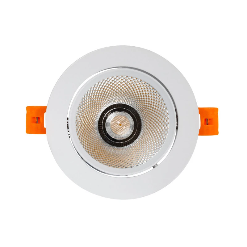 Round Expert Colour 15W Warm White COB LED Adjustable Downlight Cutout 90mm - White 4 Round Expert Colour 15W Warm White COB LED Adjustable Downlight Cutout 90mm - White - Image 2