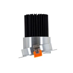 Round Expert Colour 15W Cool White COB LED Adjustable Downlight Cutout 90mm - Silver -LumiCraft Sales Store E4676 003