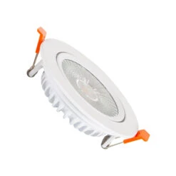 Round Ultraslim Expert Colour 15W Daylight COB LED Adjustable Downlight Cutout 100mm LIFUD -White