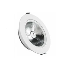 Round Ultraslim Expert Colour 15W Daylight COB LED Adjustable Downlight Cutout 100mm LIFUD -White -LumiCraft Sales Store E4684 006