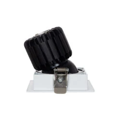 Square Expert Colour 7W Warm White COB LED Adjustable Downlight Cutout 82x82mm - Black & White -LumiCraft Sales Store E4692 003