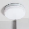 Round 24W Hublot Outdoor LED Bulkhead With Non Permanent Emergency Light IP65 - White -LumiCraft Sales Store E4709 001