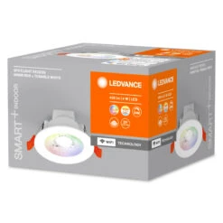 LEDVANCE Smart + WiFi 4W White Changing LED Downlight Cutout 86mm 4058075573291 -LumiCraft Sales Store E4770 002