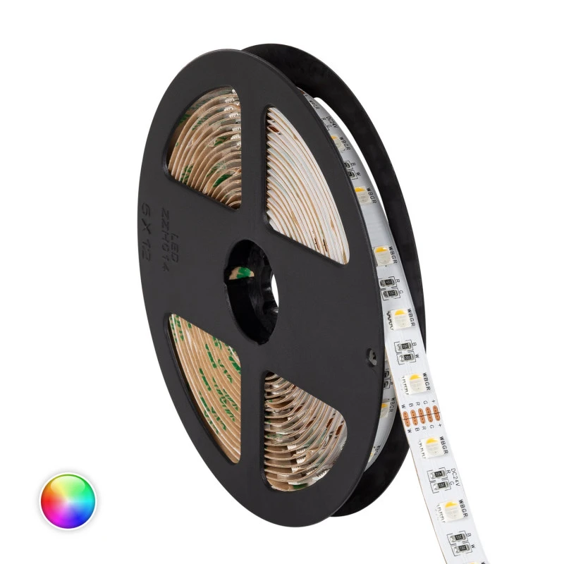5m RGBW 24V DC LED Strip 60LED/m 12mm Wide Cut At Every 10cm 3 5m RGBW 24V DC LED Strip 60LED/m 12mm Wide Cut At Every 10cm