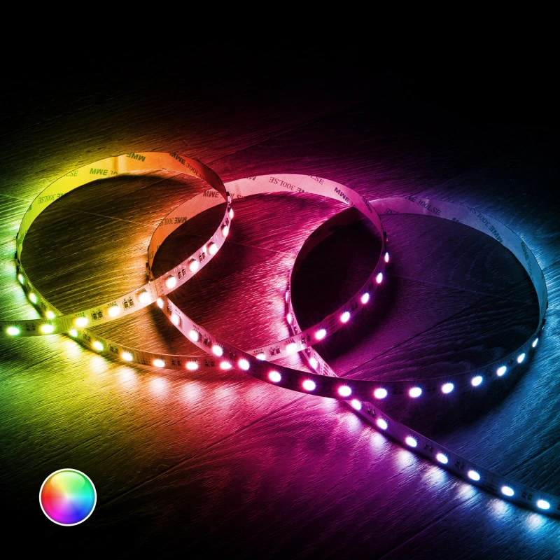 5m RGBW 24V DC LED Strip 60LED/m 12mm Wide Cut At Every 10cm 4 5m RGBW 24V DC LED Strip 60LED/m 12mm Wide Cut At Every 10cm - Image 2